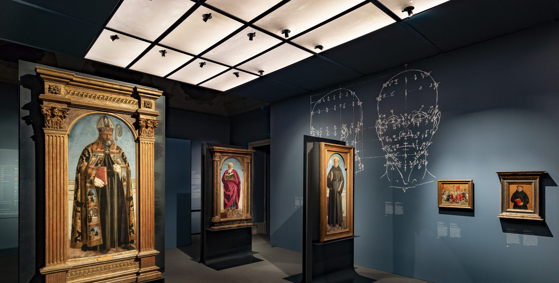 Image of the Poldi Pezzoli Museum room illuminated by Discovery Space Spot.